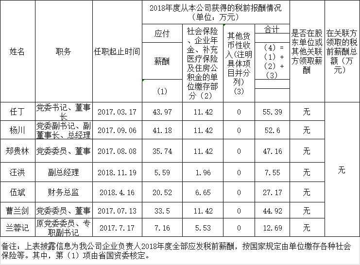 老哥俱乐部认真人2018年度薪酬情形